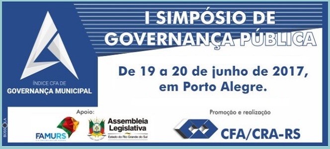 INSCREVA-SE: 1º Simpósio de Governança Pública 